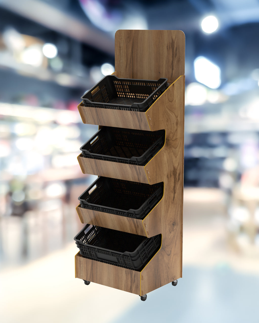 Produce Tray Display Stand