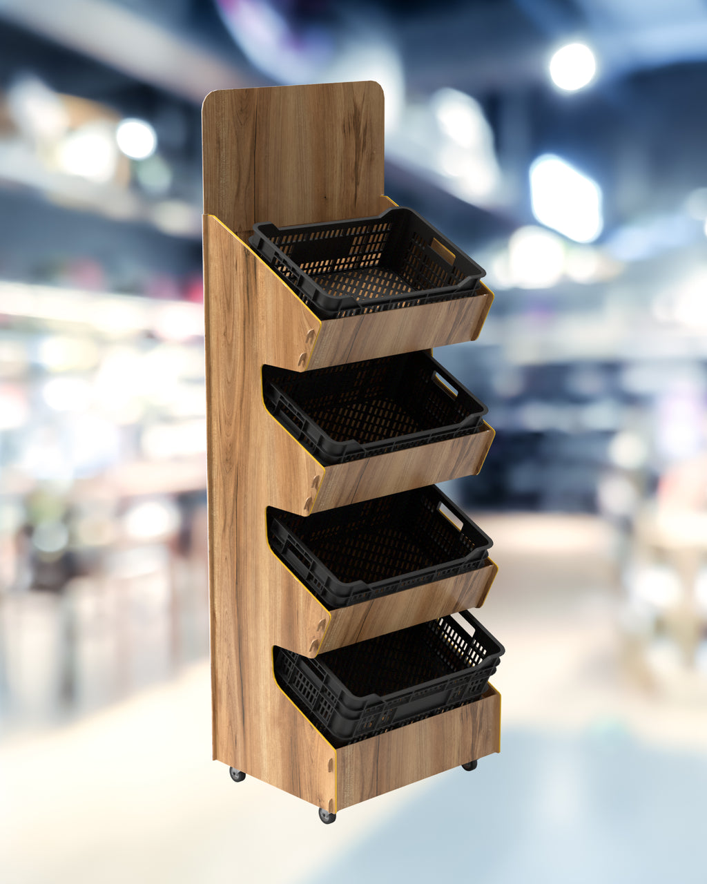 Produce Tray Display Stand